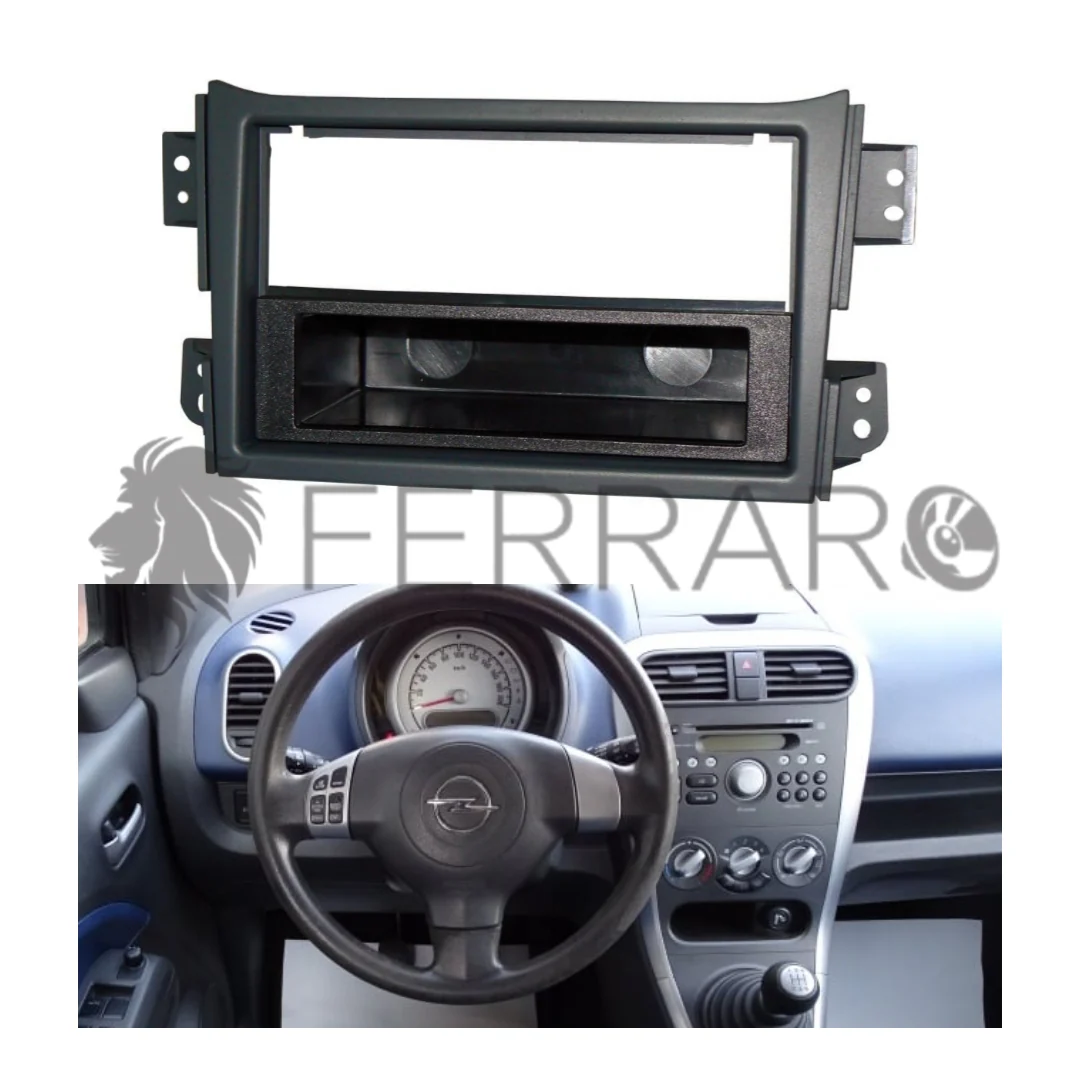 Mascherina 1DIN con Cassetto | Opel Agila, Suzuki Splash Ritz (2008-2015)