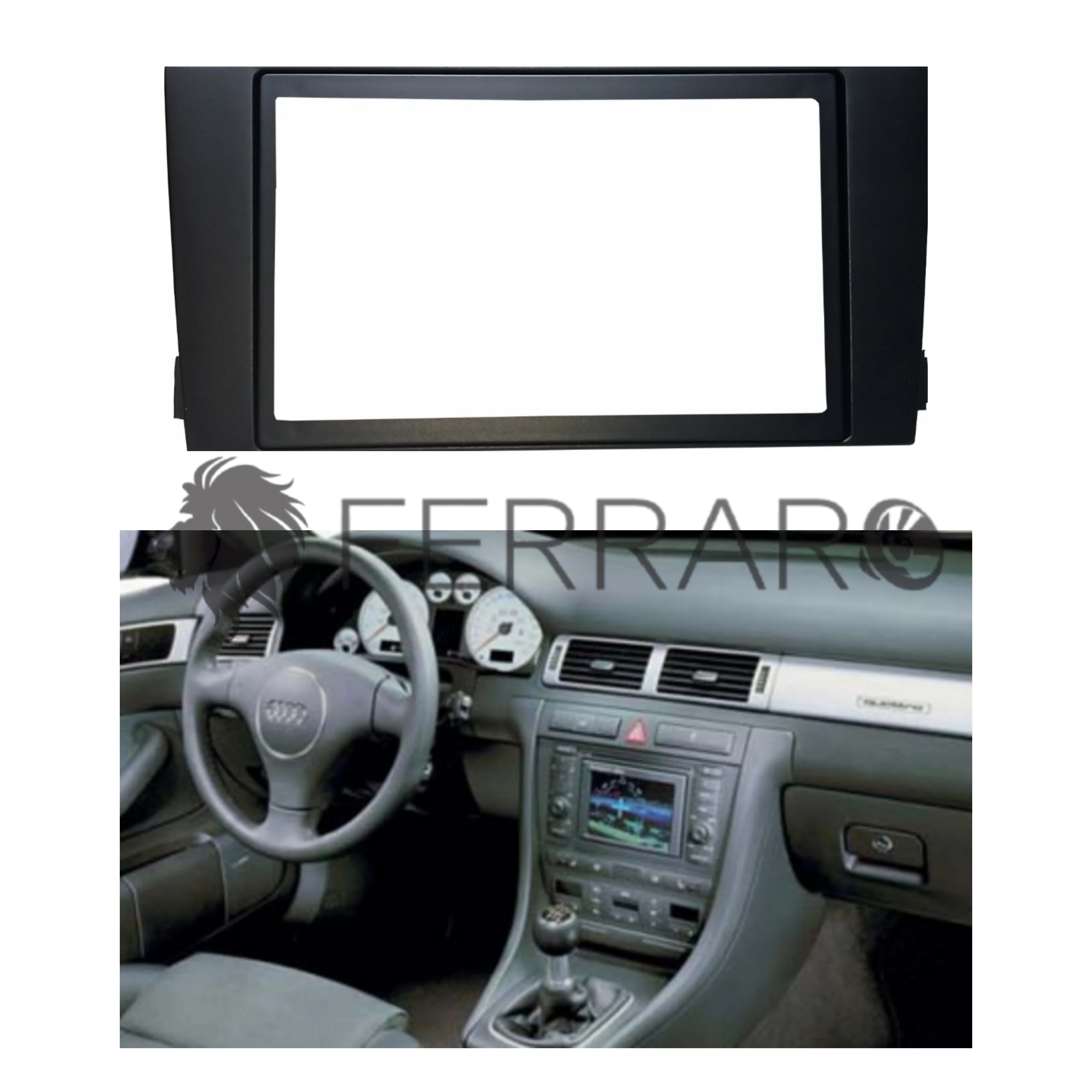 Mascherina 2DIN con Cornice | Audi A6 (2002-2006)