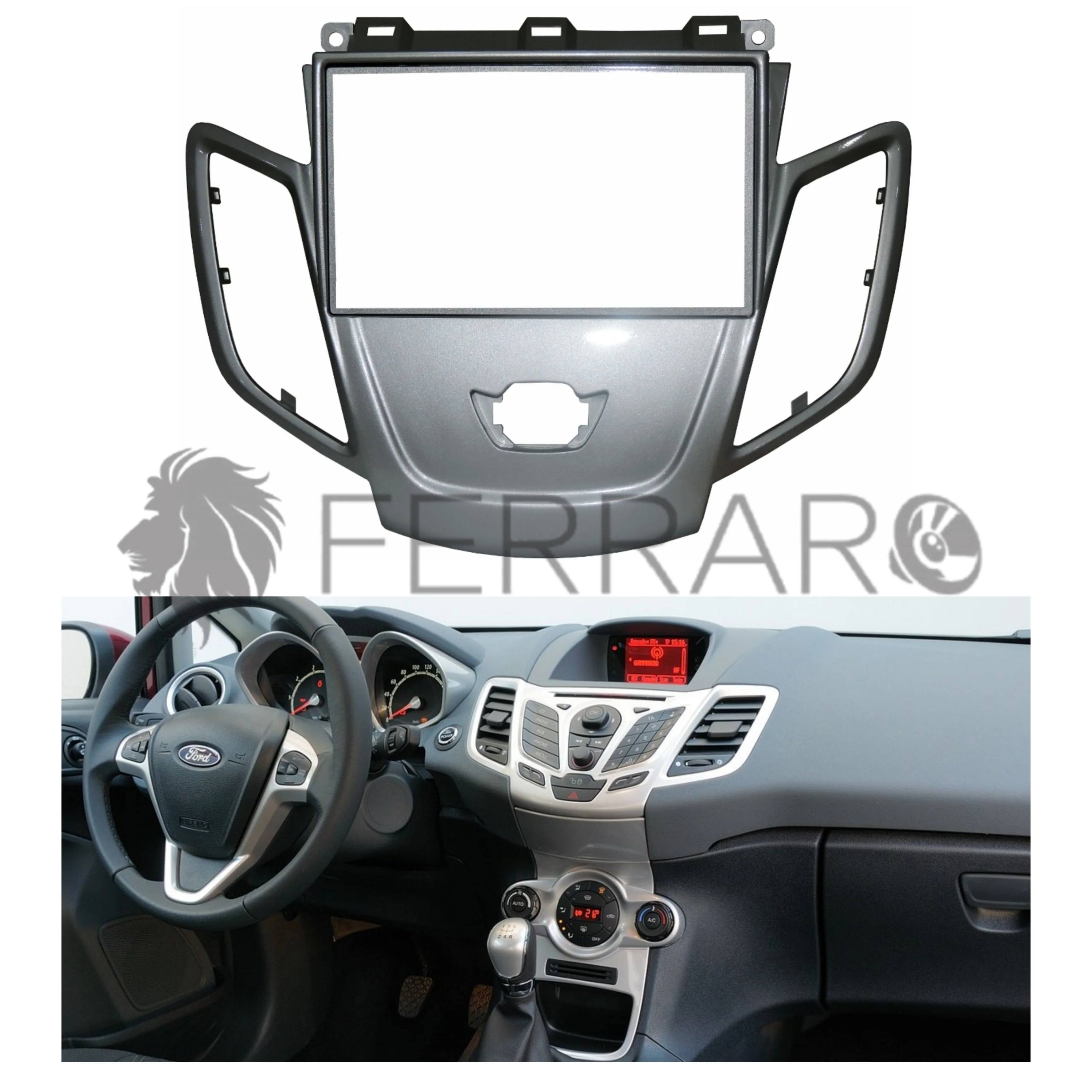 Mascherina 2DIN con Cornice | Ford Fiesta (2009-2017)