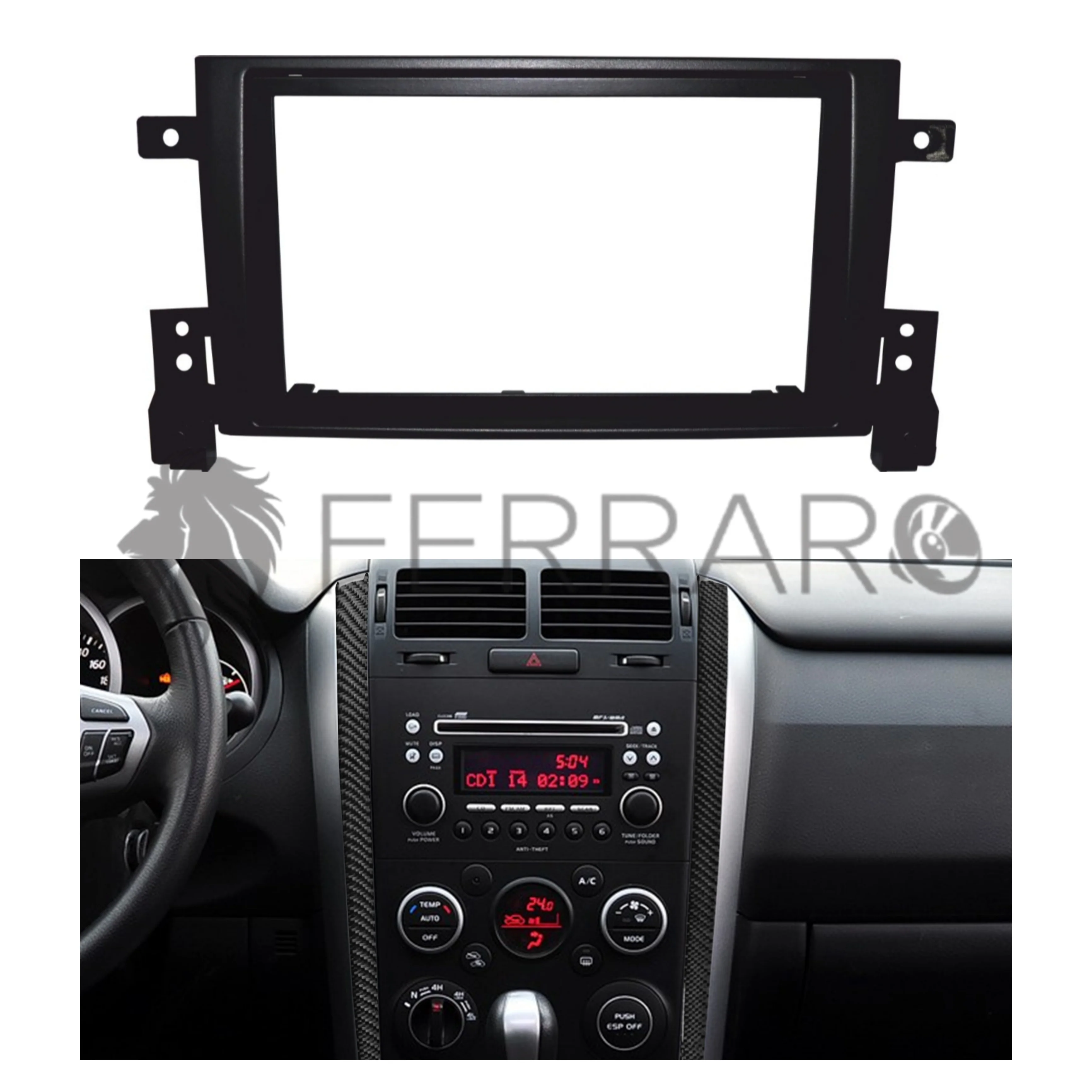 Mascherina 2DIN No Cornice | Suzuki Gran Vitara dal 2005>