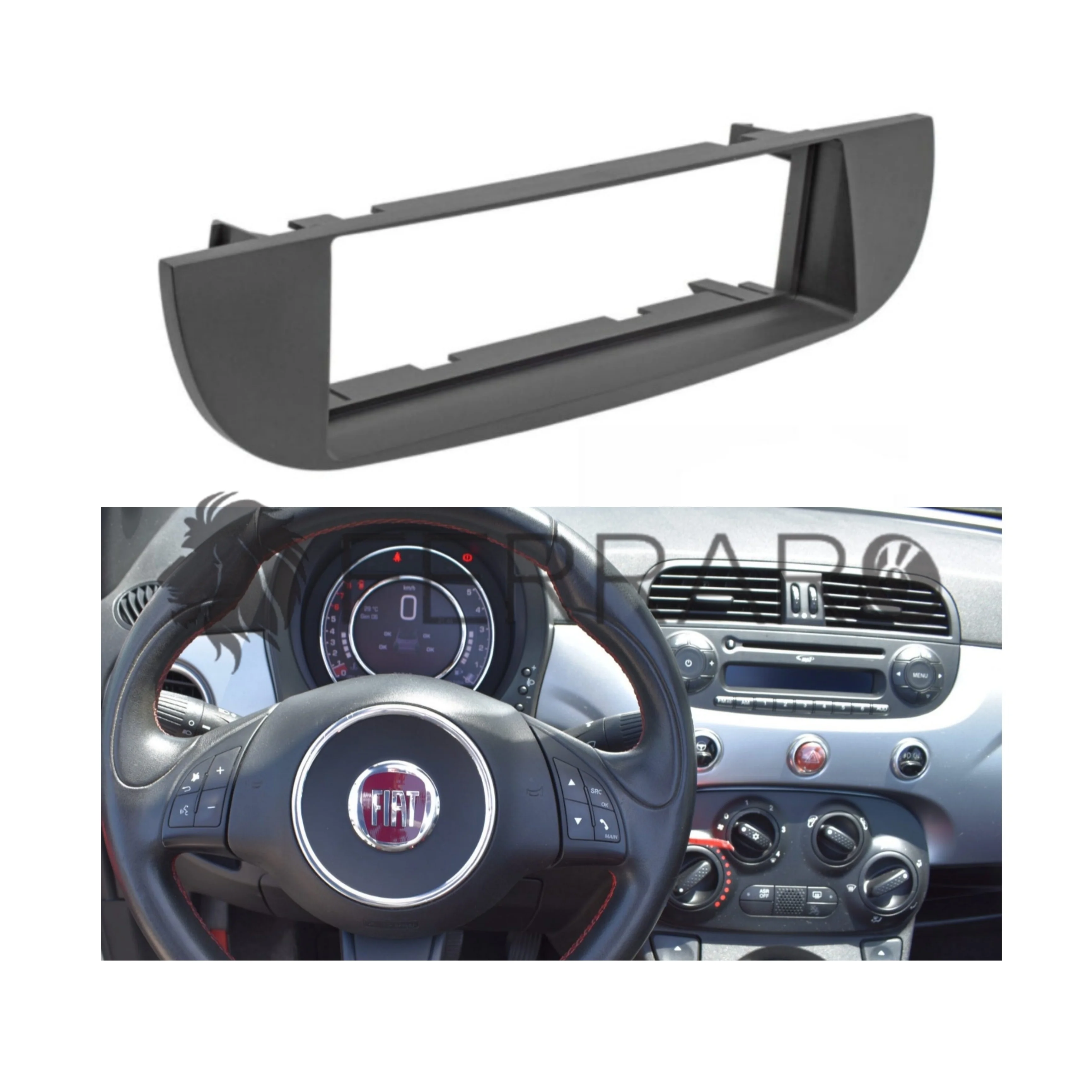 Mascherina 1DIN | Fiat 500s dal 2007-2015 - Image 2