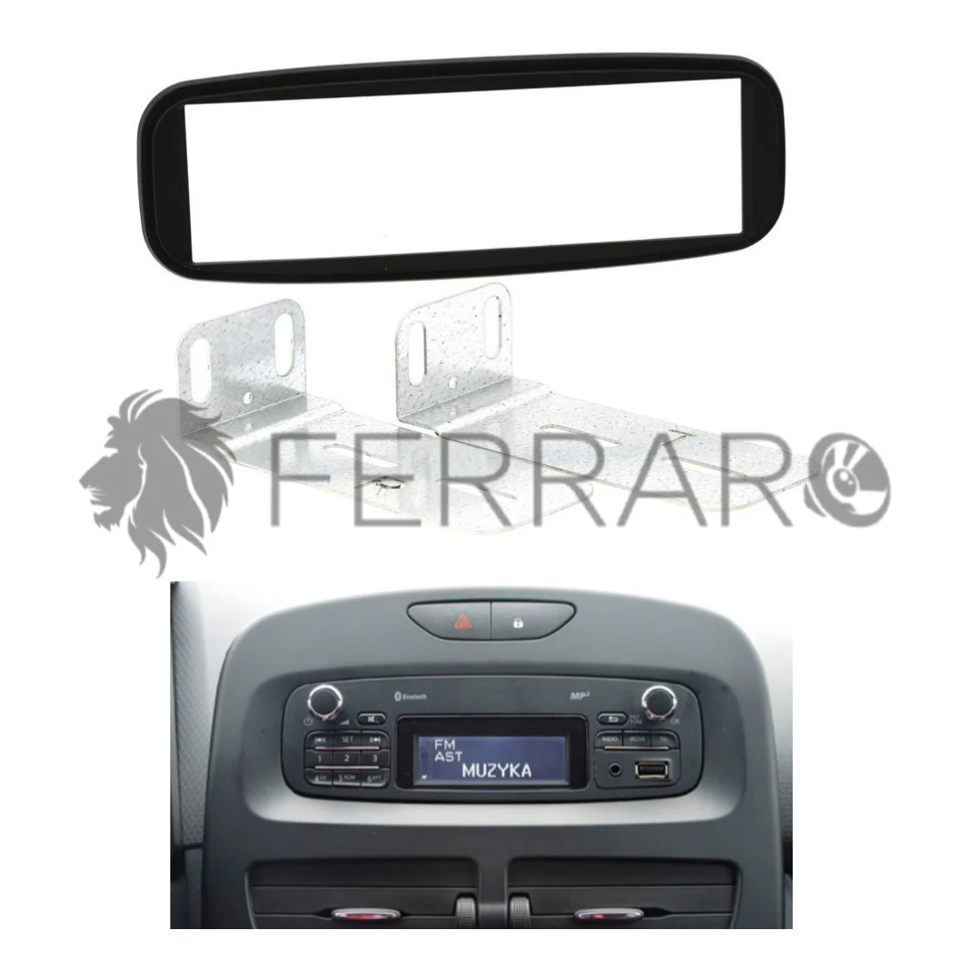 Mascherina Autoradio, 1DIN, Renault Clio dal 2012