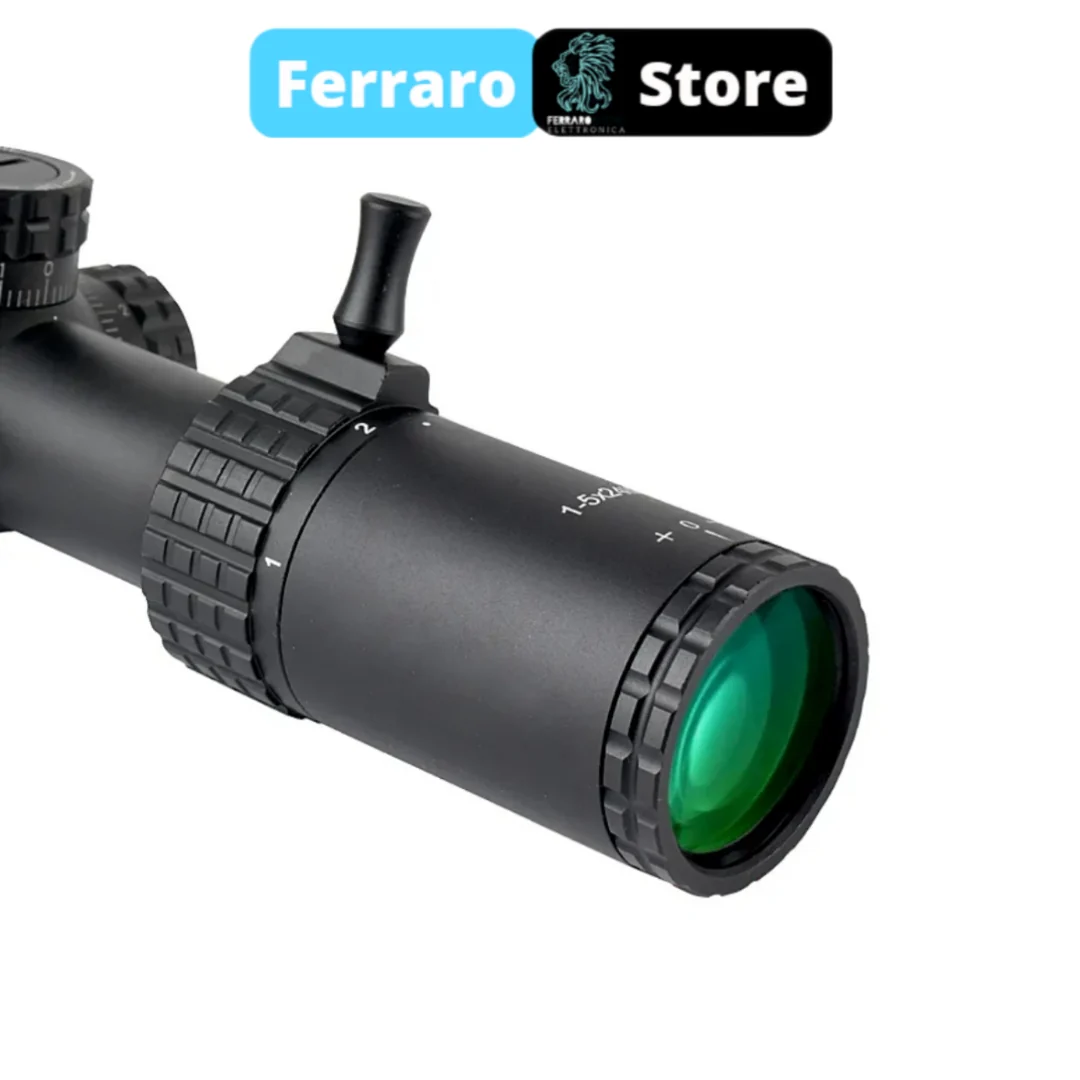 Ottica 1-5x24 IR - Red & Green, Softair da Puntamento, Mirino Scope - Image 2