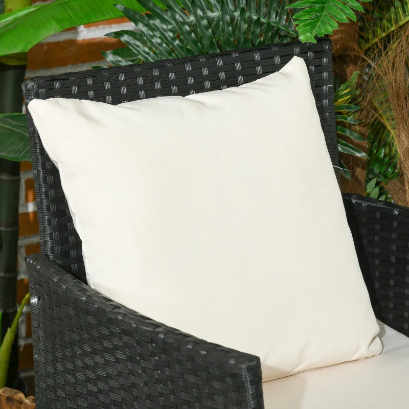 Outsunny Set da Giardino 4Pezzi in Rattan con 2 Sedie, Poltrona da Giardino a 2 Posti e Tavolino Basso - Image 10