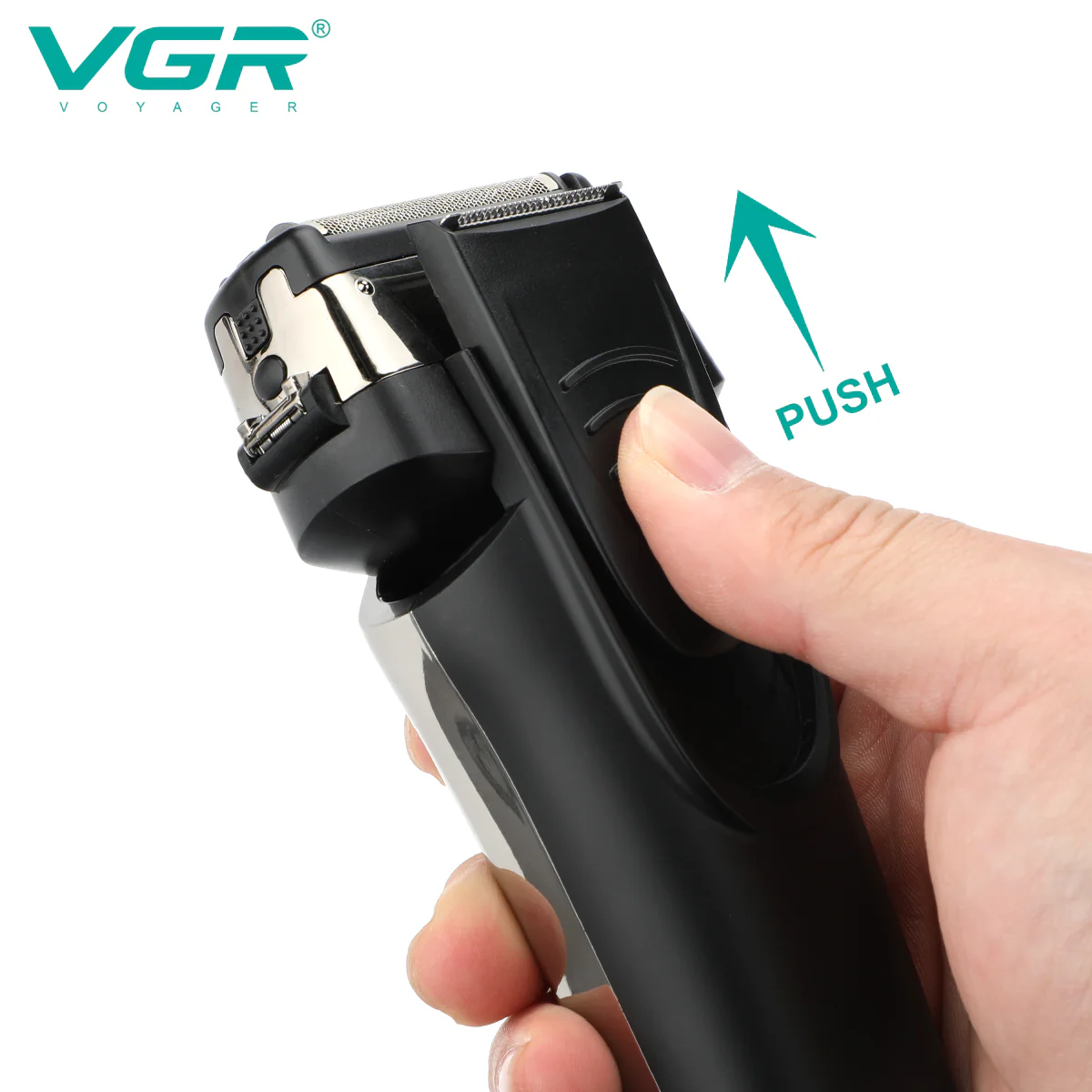 VGR Rasoio Elettrico Professionale | Batteria | Ricaricabile | Barba | Capelli V-333 - Image 2