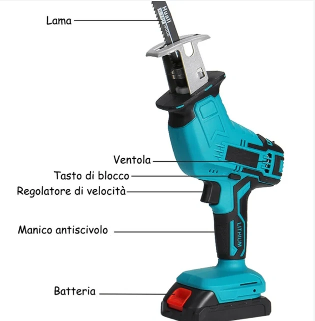 Seghetto a Gattuccio, Doppia Batteria 26V, Valigia - Image 4
