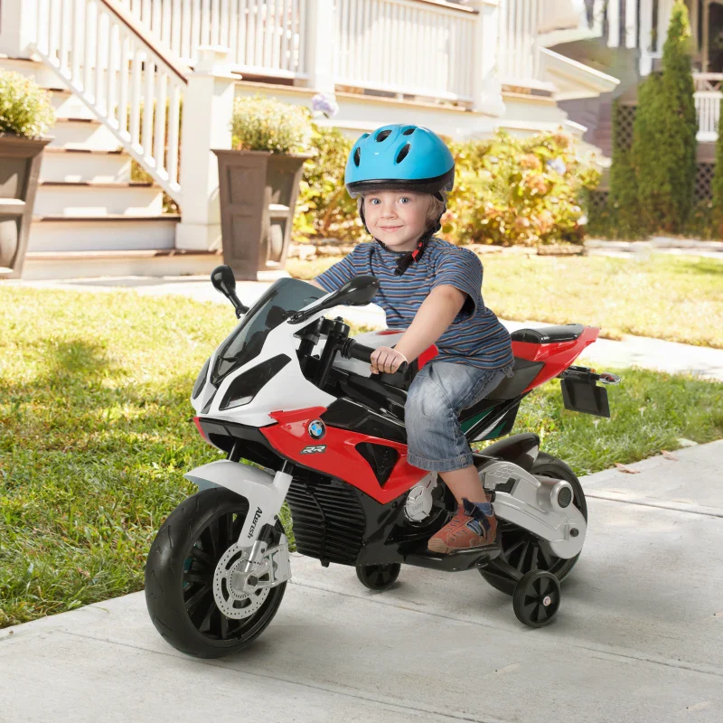 HOMCOM Moto Elettrica per Bambini 3-8 Anni con Licenza BMW, Batteria 12V, Rotelle e Luci, 110x47x69 cm - Image 2