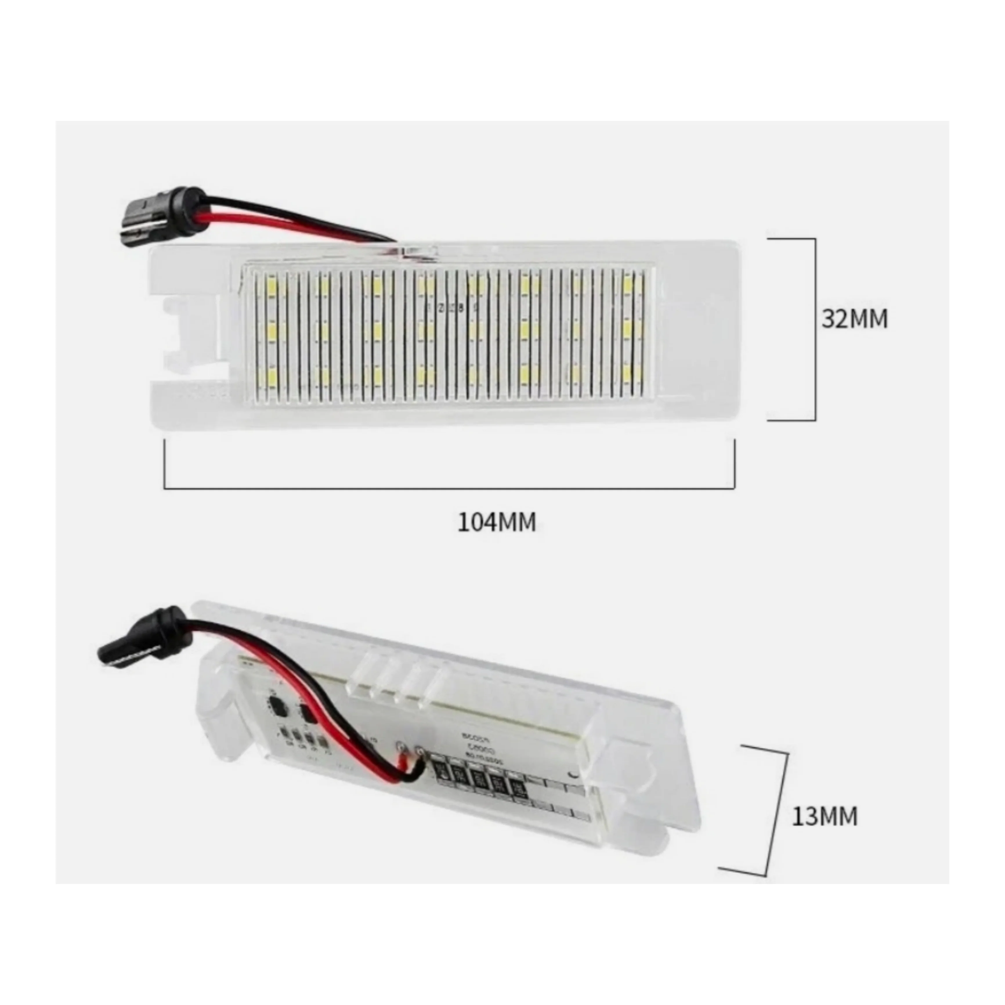 Set Luci Targa a Led per Alfaromeo, Opel, Fiat (Compatibilità in Descrizione), Plug and Play - Image 4