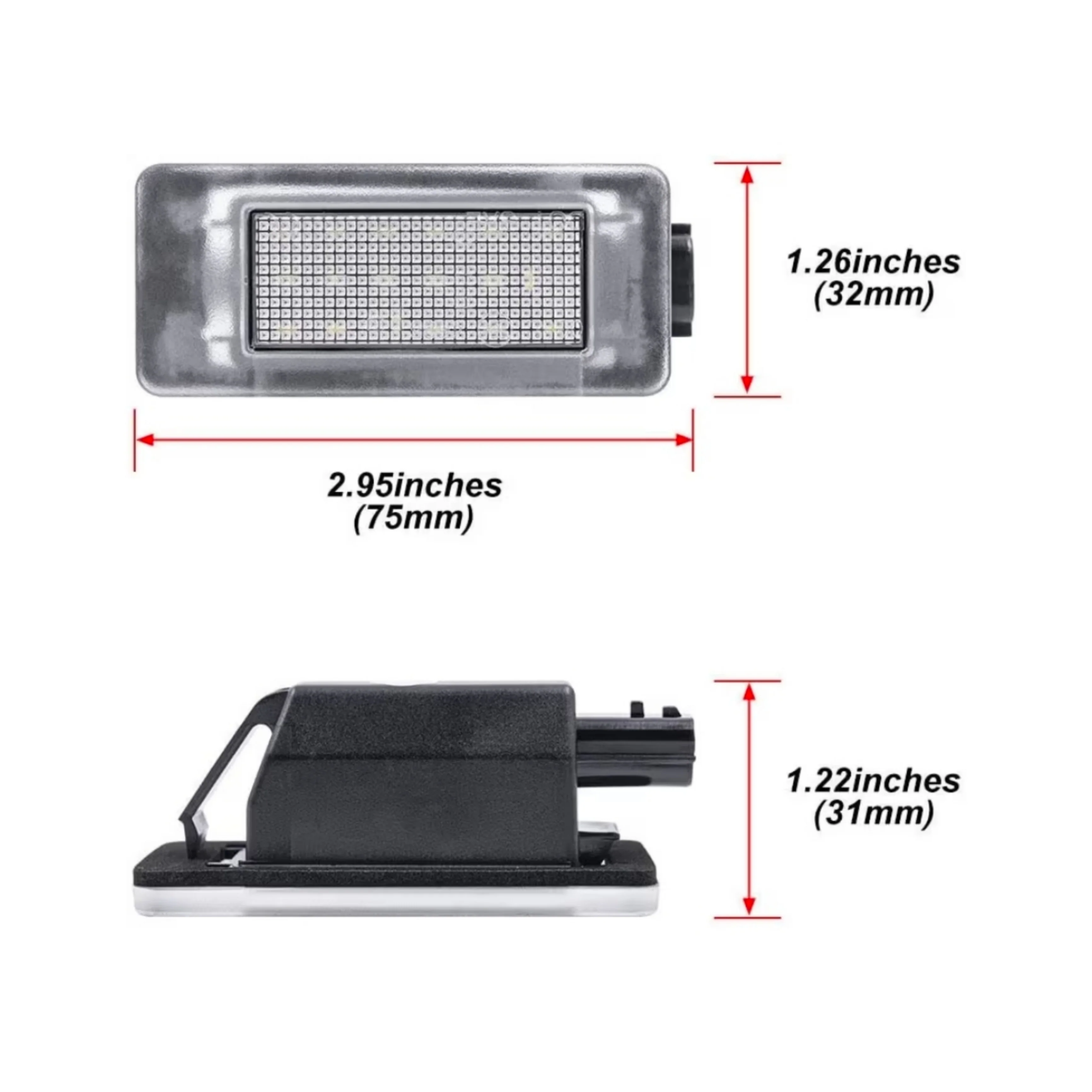 Set Luci Targa a Led per Nissan Serena, Altima, Suzuki Landy, Dacia Duster (Compatibilità in Descrizione), Plug and Play - Image 2