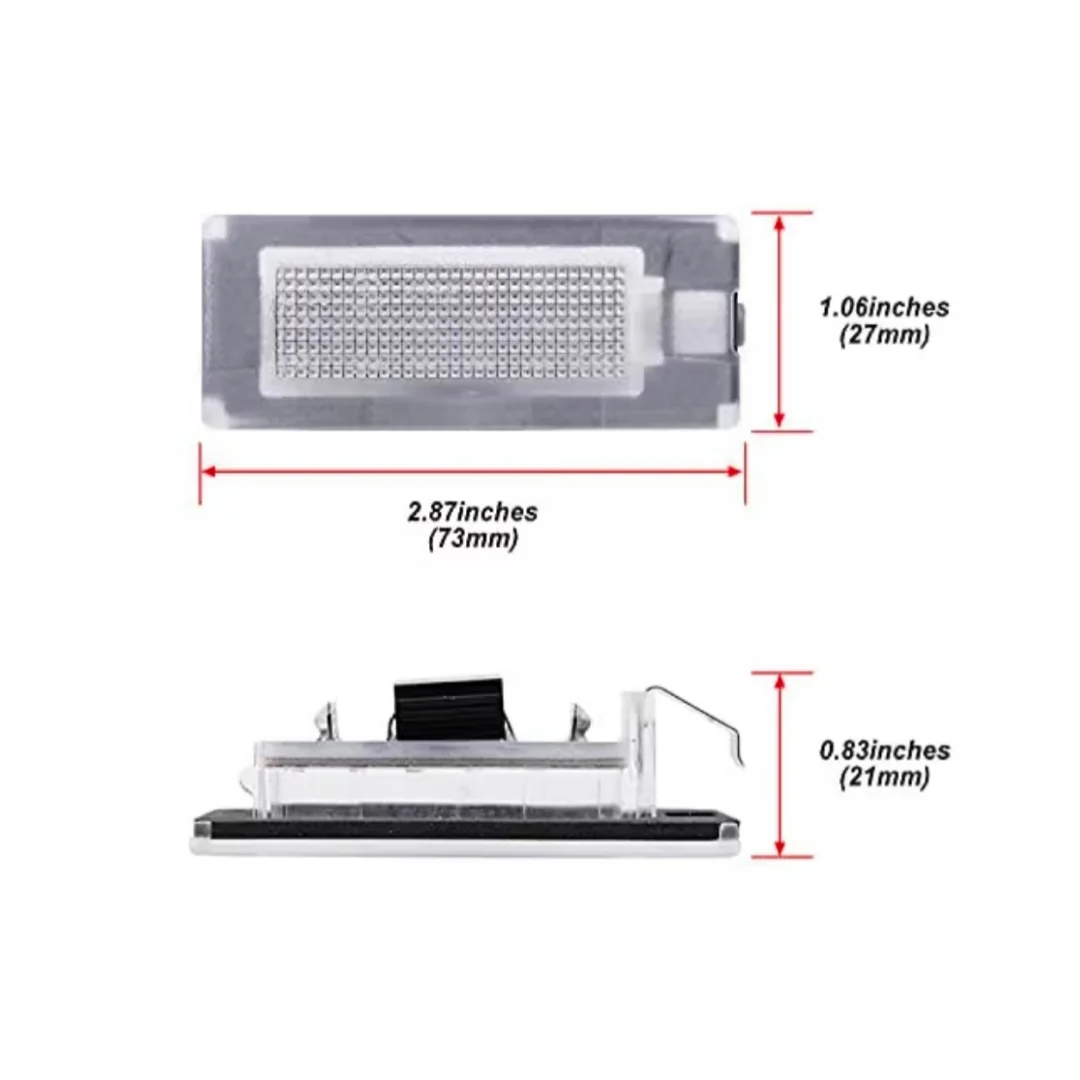 Set Luci Targa a Led per Peugeot Boxer, Citroen Jumper, Lancia y, Musa (Compatibilità in Descrizione), Plug and Play - Image 2
