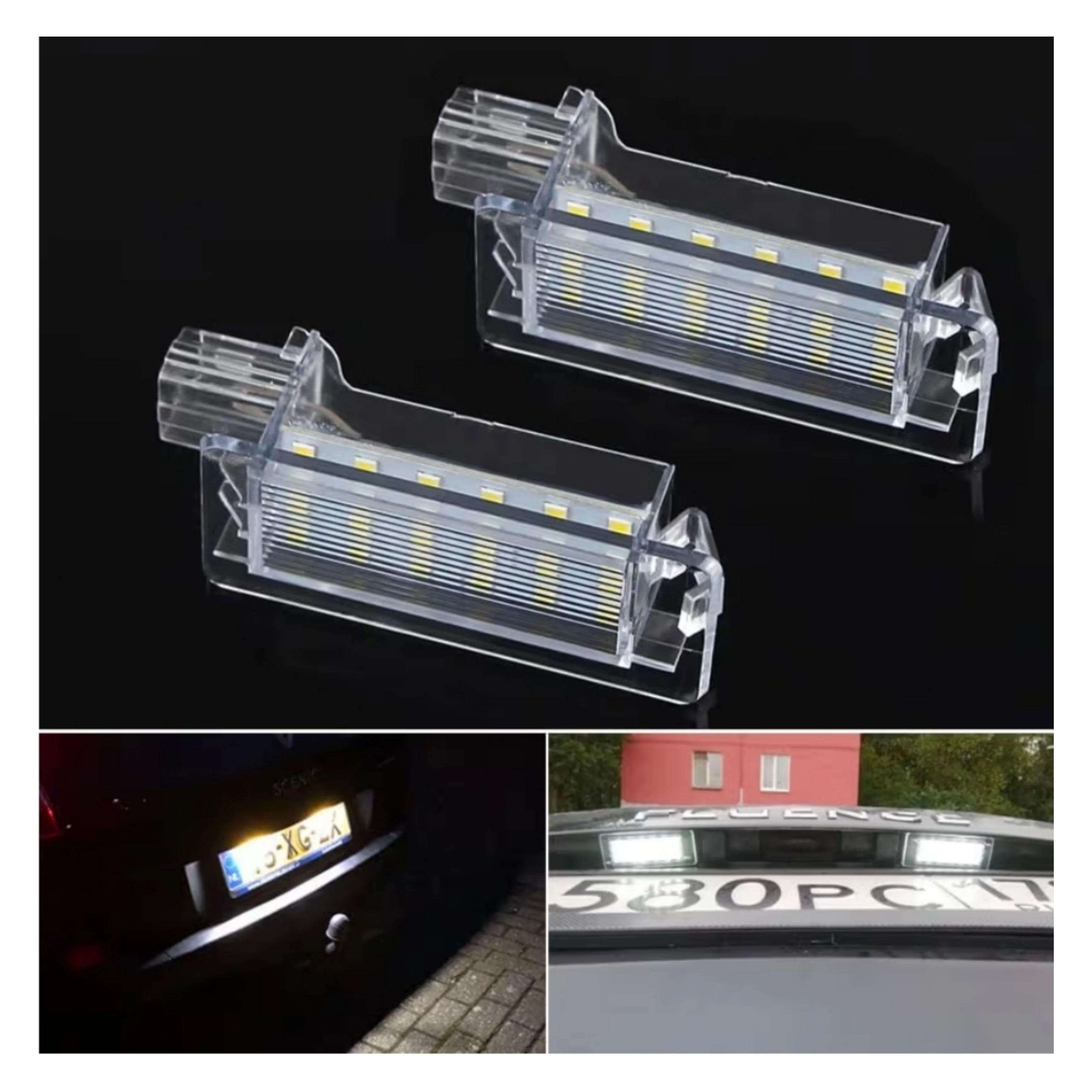 Set Luci Targa a Led per Renault, Dacia (Compatibilità in Descrizione), Plug and Play - Image 4