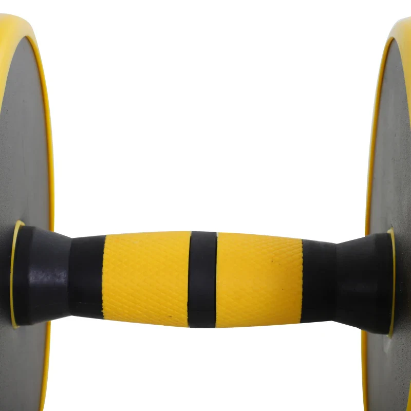 Set Manubri Regolabili 2 in 1 con Barra Bilanciere, Pesi Manubri Pesi con 12 Dischi per Allenamento Casa/Palestra, Nero e Giallo - Image 9