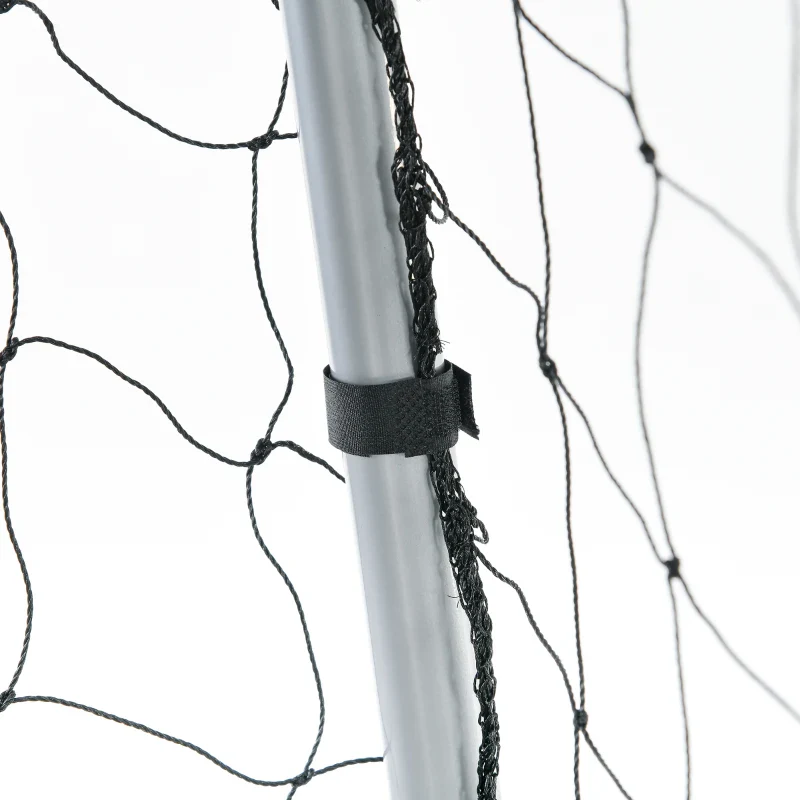 SPORTNOW Porta da Calcio Grigia 300x120x200 cm con Viti e Picchetti inclusi, in PE e Metallo - Image 5
