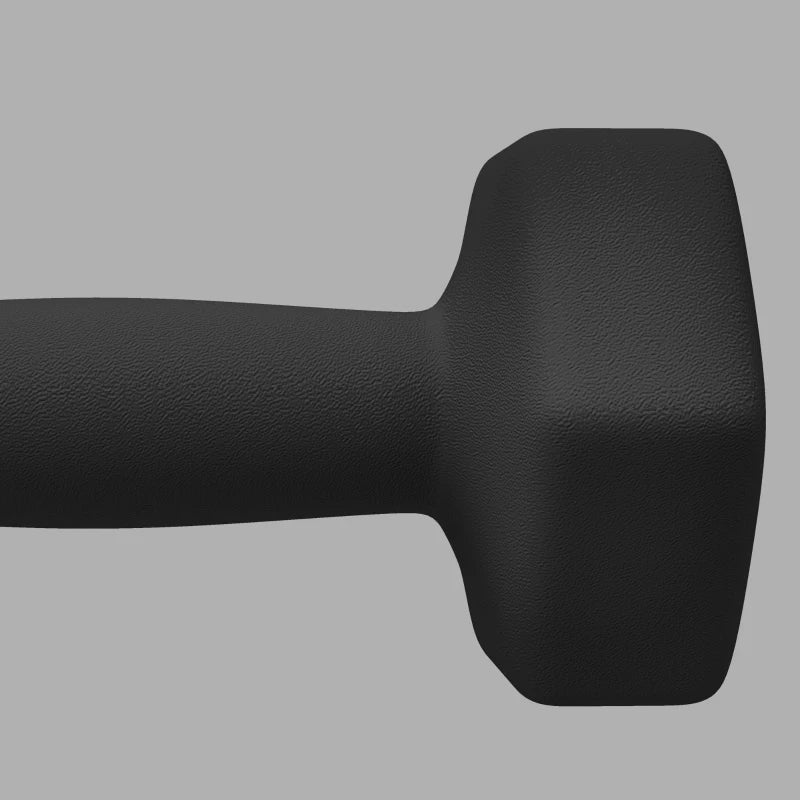 SPORTNOW Set 2 Manubri Esagonali da 2x5 kg in Metallo e Plastica con Impugnatura Antiscivolo, 20x9x9 cm, Nero - Image 7