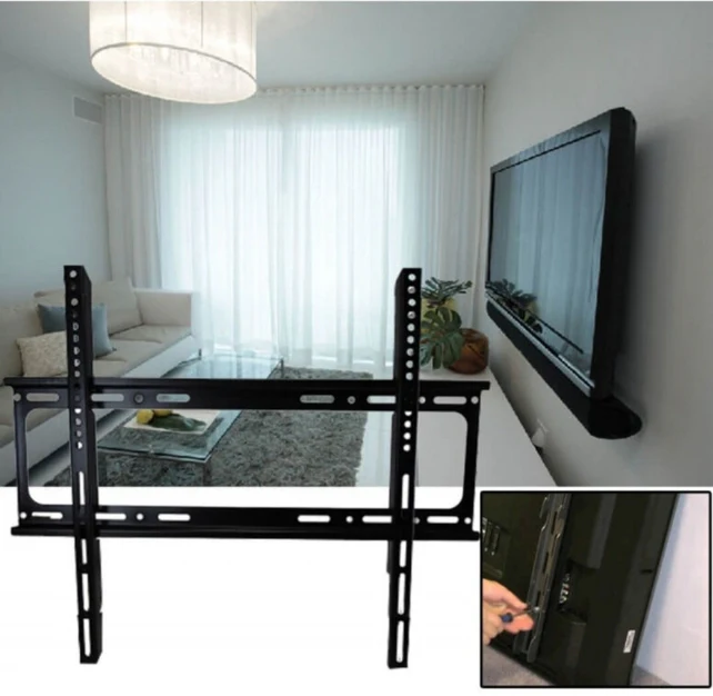 Staffa Parete Televisore 40"-80'', Supporto Tv Plasma LED / LCD Portata 25Kg, 200x200mm - Image 3