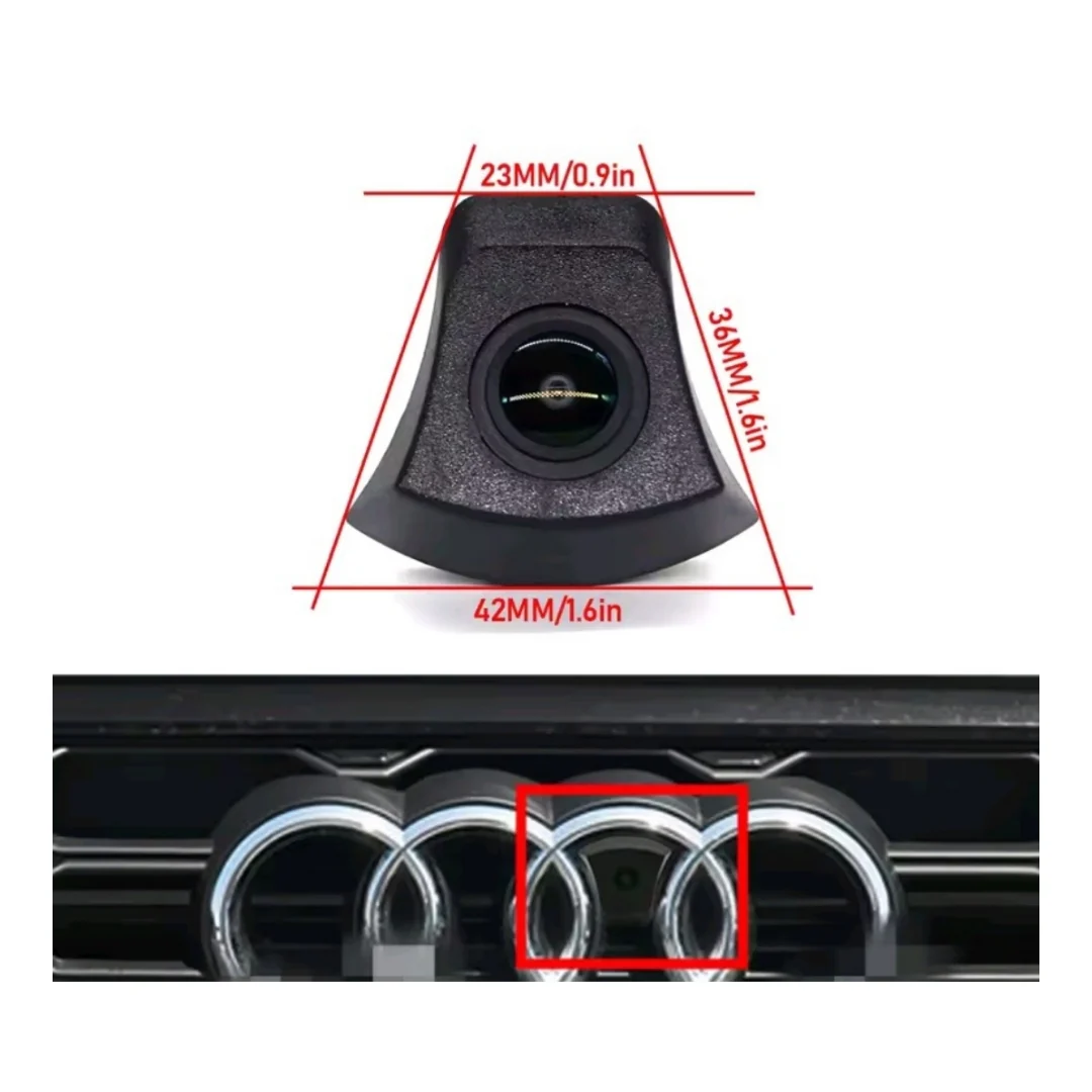 Telecamera Frontale per Audi | Compatibilità in Descrizione | AHD, 1920x1080 | 170° Gradi - Image 3