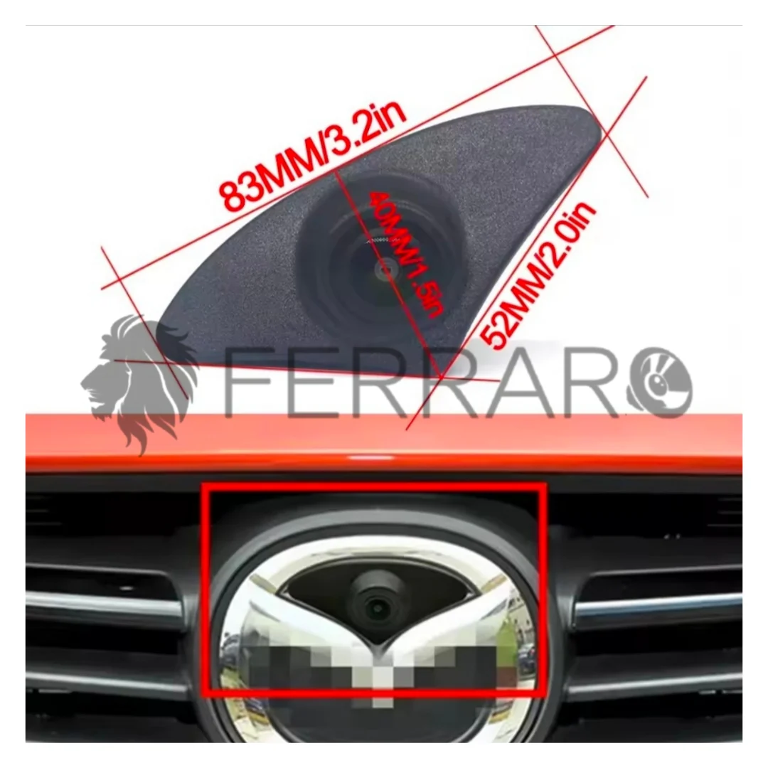Telecamera Frontale per Mazda 6, M6 Atenza, CX5 (2013-2019) | AHD, 1920x1080 | 170° Gradi - Image 2