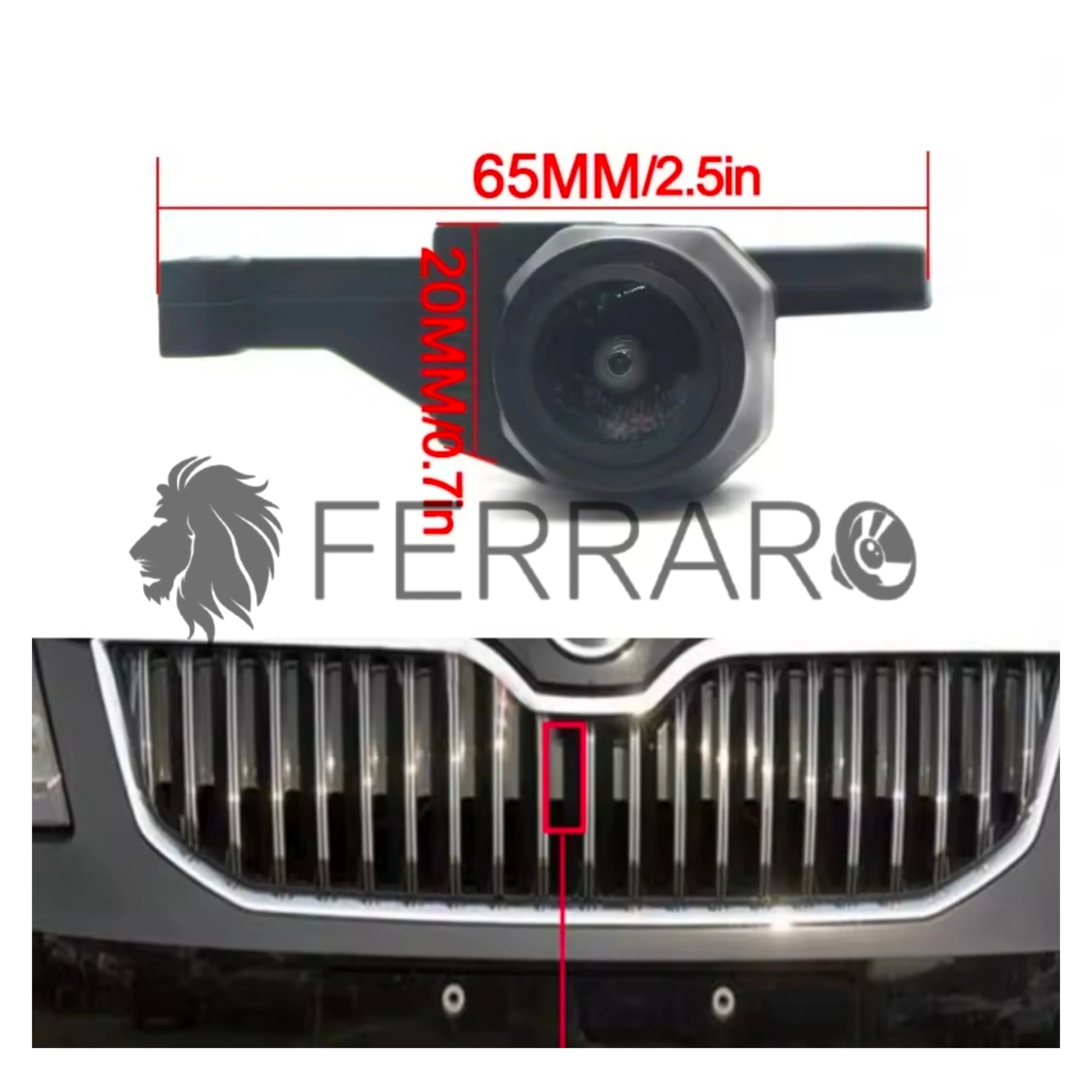 Telecamera Frontale per Skoda Octavia MK3, 5E (2013-2018) | AHD, 1920x1080 | 170° Gradi - Image 2