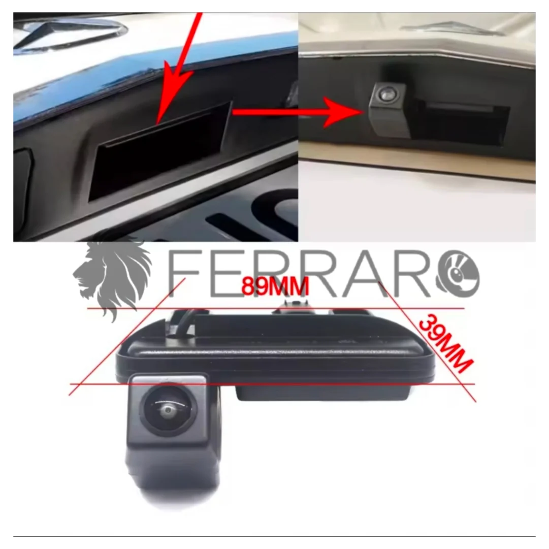 Telecamera Posteriore per Mercedes Classe E E60, W212, W211, AHD 1920x1080, 170° Gradi - Image 2