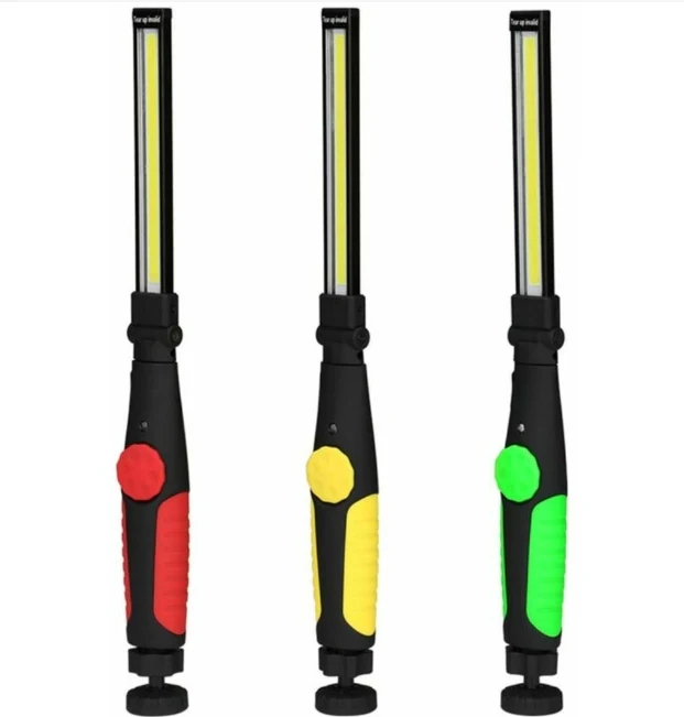 Torcia Led Ricaricabile, USB, Lampada Lavoro, Portatile, Base Calamitata, Regolabile - Image 6