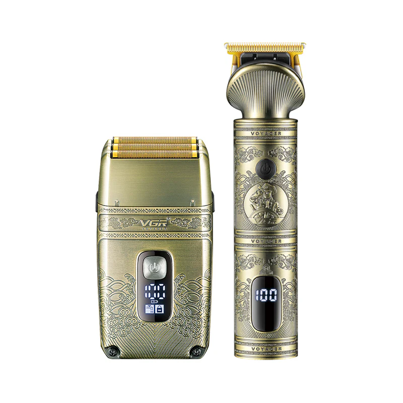 VGR Kit 2-1 Combo, Trimmer, Shaver, Accessori V-649 - Image 7