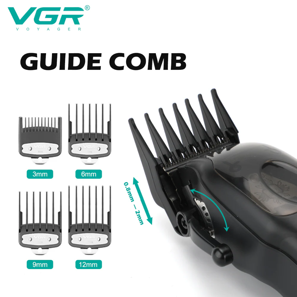 VGR Tagliacapelli | Professionale | Base Ricarica | USB | VGR V-269 - Image 4