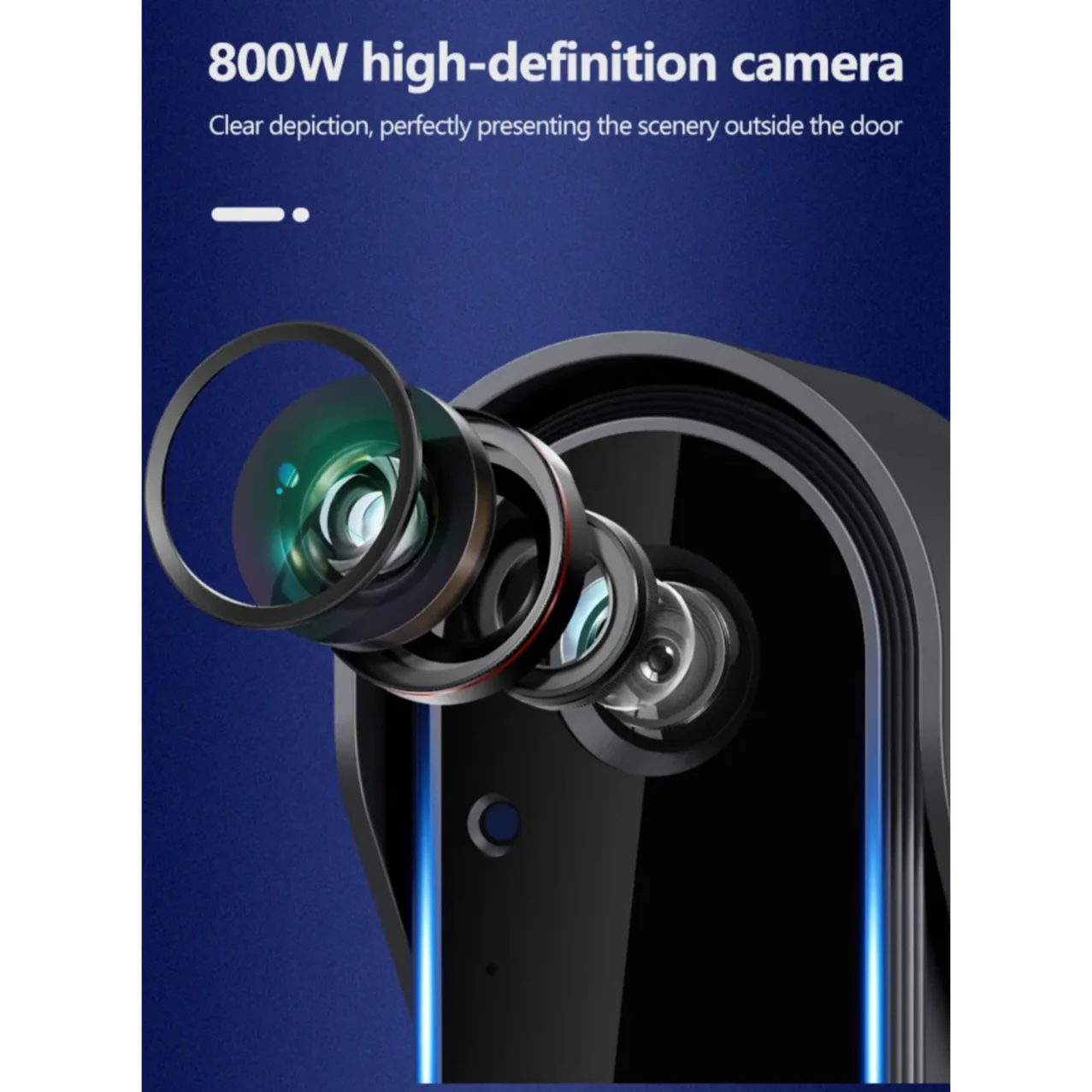 Videocitofono Smart Wifi, Audio, Monitor 4.3", Batteria Ricaricabile - Image 4