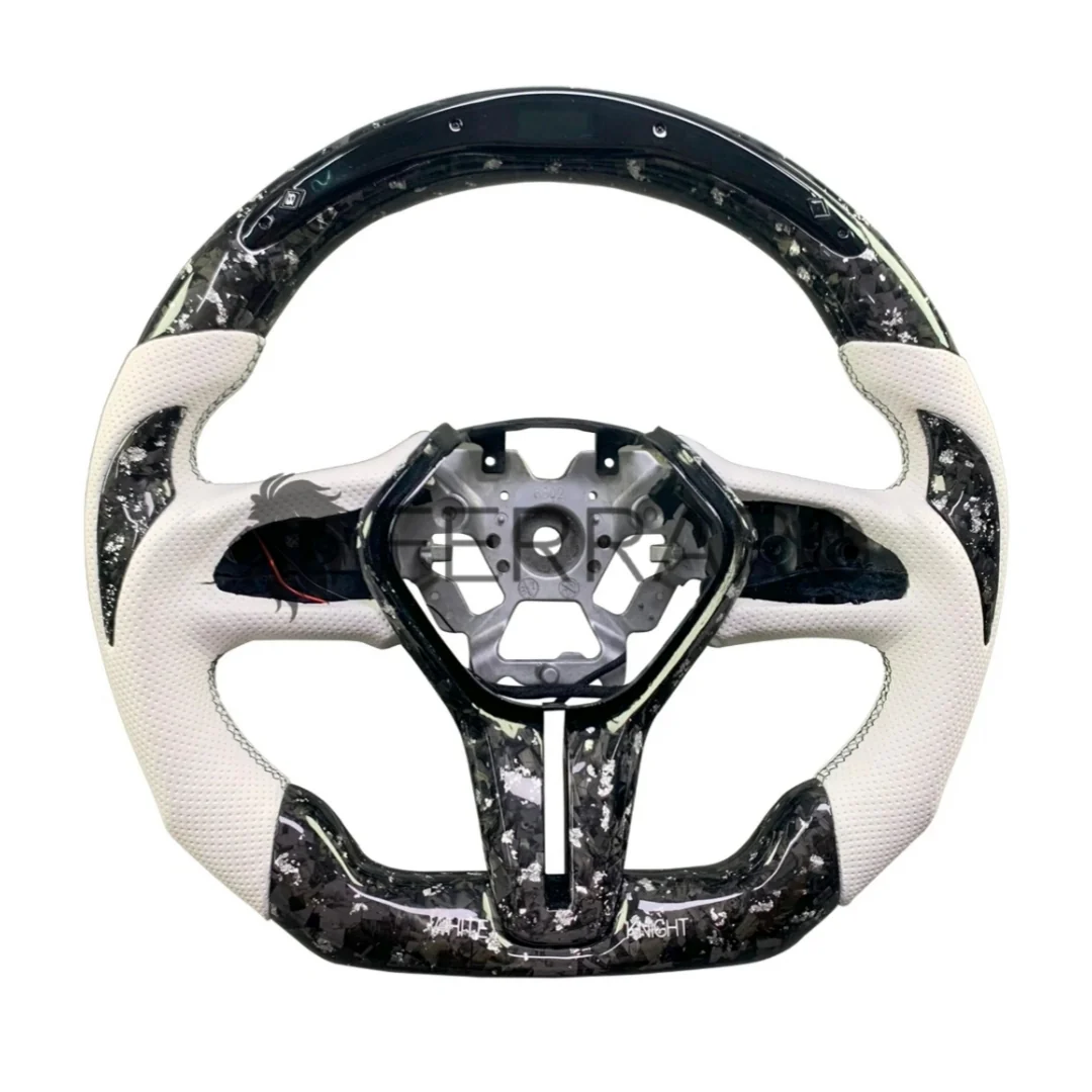 Volante Sportivo per Infiniti Q50L, QX50, QX60, QX55, Q50, Q60, Carbonio, Customizzato in Pelle