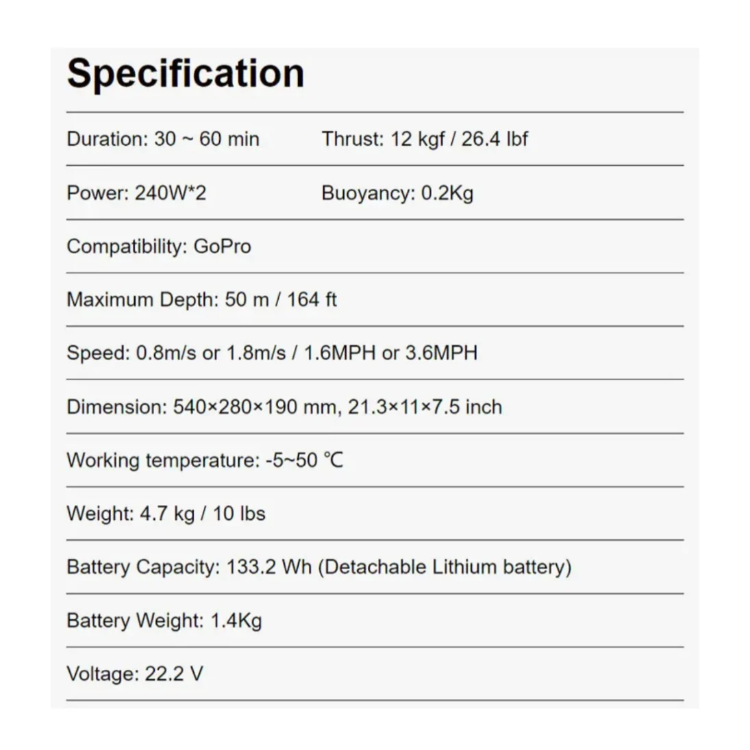 W7 AcquaScooter, 500W, Jet Subacqueo - Image 2